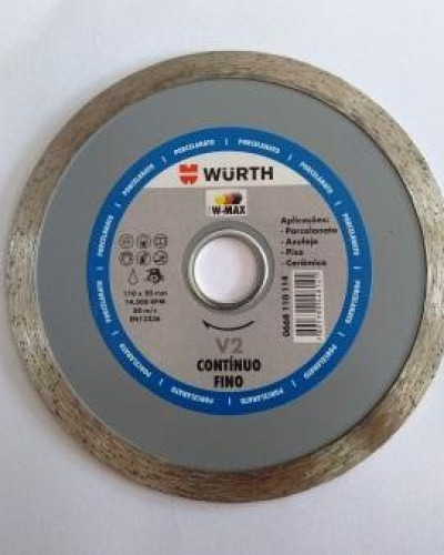 Detalhes do produto Disco Diamantado Porcelanato Contínuo 110X20MM 14.500 RPM 80 m/s