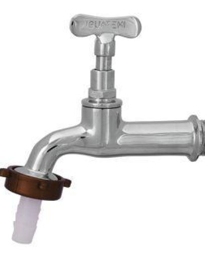 Detalhes do produto Torneira Jardim Longa 1/2-3/4 Cromada 