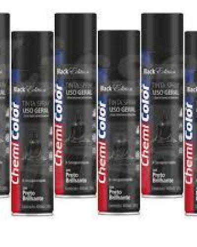 Detalhes do produto Tinta Spray Preto Brilhante