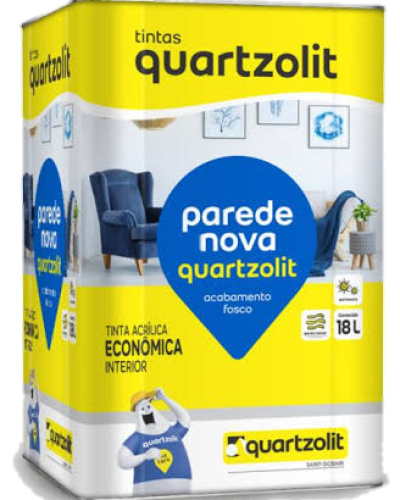 Detalhes do produto Tinta Acrílica parede nova Quartzolit 