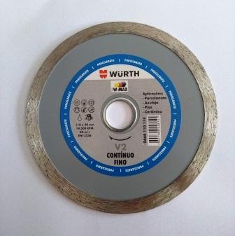 Disco Diamantado Porcelanato Contínuo 110X20MM 14.500 RPM 80 m/s