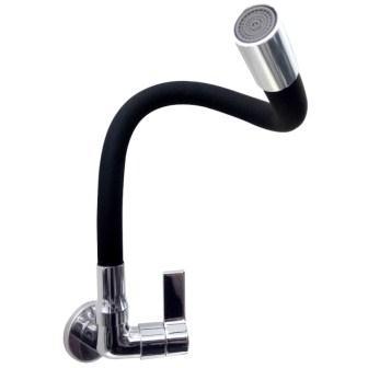 Torneira Bica Móvel Mesa Tubo Black 1/4 