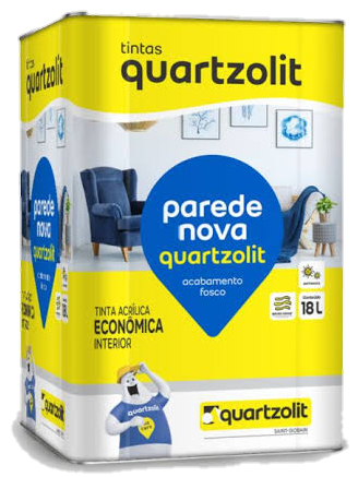 Tinta Acrílica parede nova Quartzolit 
