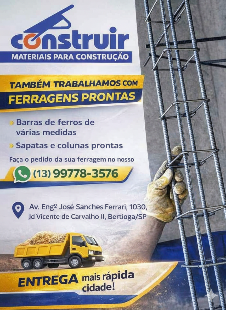 Precisou de ferragem? na Construir nós temos!! 